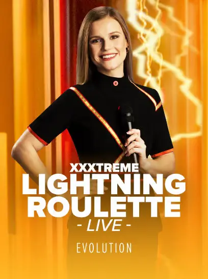 Capa da mesa XXXtreme Lightning Roulette no cassino ao vivo da Stake