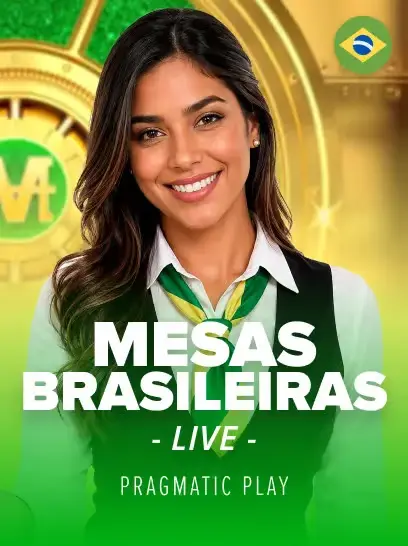 Capa das Mesas Brasileiras no cassino ao vivo da Stake